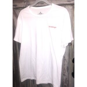 Bird Dogs White Hummingbird Logo T Shirt Women's Large Cotton Stretch Soft